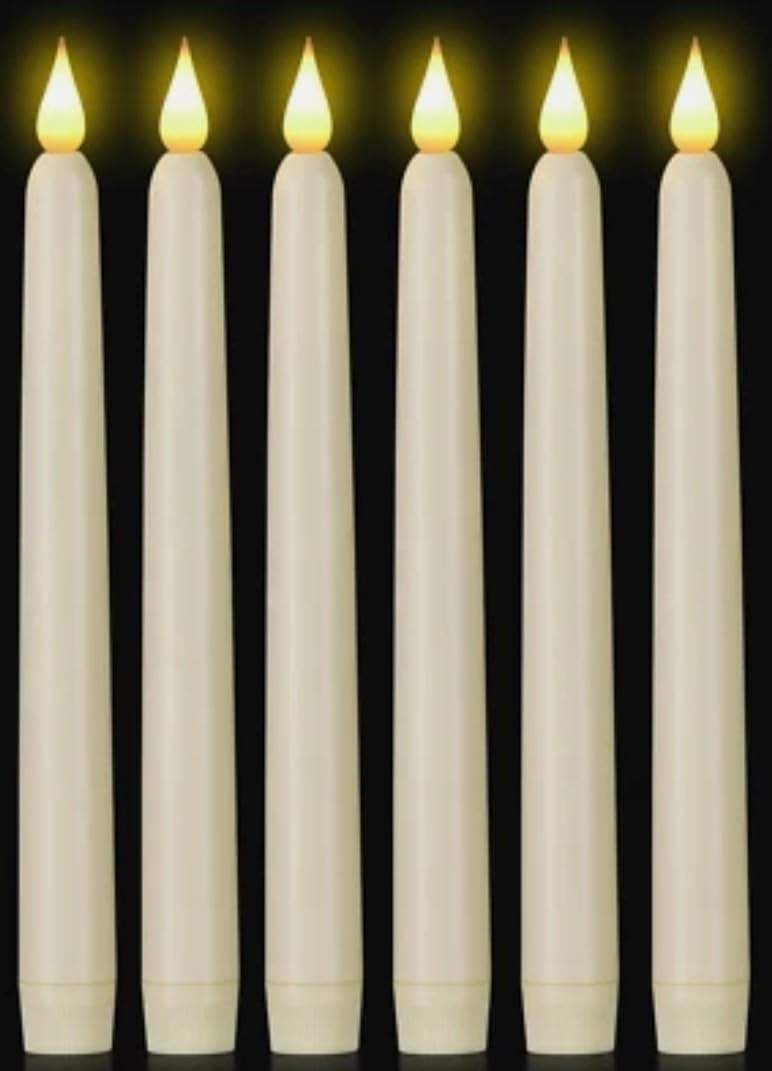 Acrylic LED Pillar Candles - Flameless & Smokeless -10 Acrylic LED Pillar Candles - Flameless & Smokeless -10