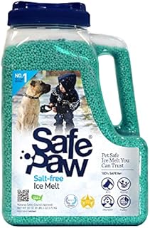 Safe Paw -100% Safe for Pet People Property Planet, No Salt No Chloride,Vet Approved-Safe for Cat & Dog Paws, Non-Toxic No Concrete Damage - 8 Lbs - Deal Price