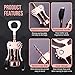 Drincarier Wine Opener, Zinc Alloy Premium Wing Corkscrew Wine Bottle Opener with Multifunctional Bottles Opener, Upgrade