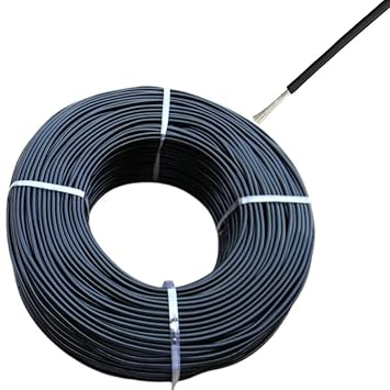 Texton Aluminium Wires 1.5mm for Domestic and Industrial Electric Connections up to 1500 watts 200 Meter (Black)