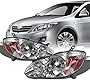 AKKON - For 03-08 Toyota Corolla Headlights Front Head Lamps Direct Replacement Pair Left + Right Completed Set