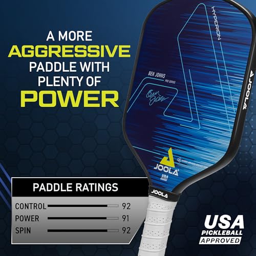 Image of JOOLA Ben Johns Hyperion Pro Pickleball Paddle - Tournament Edition Pickleball Racket - World Champion Surface Technology Options - Polypropylene Honeycomb Core 13.5mm, 14mm, or 16mm