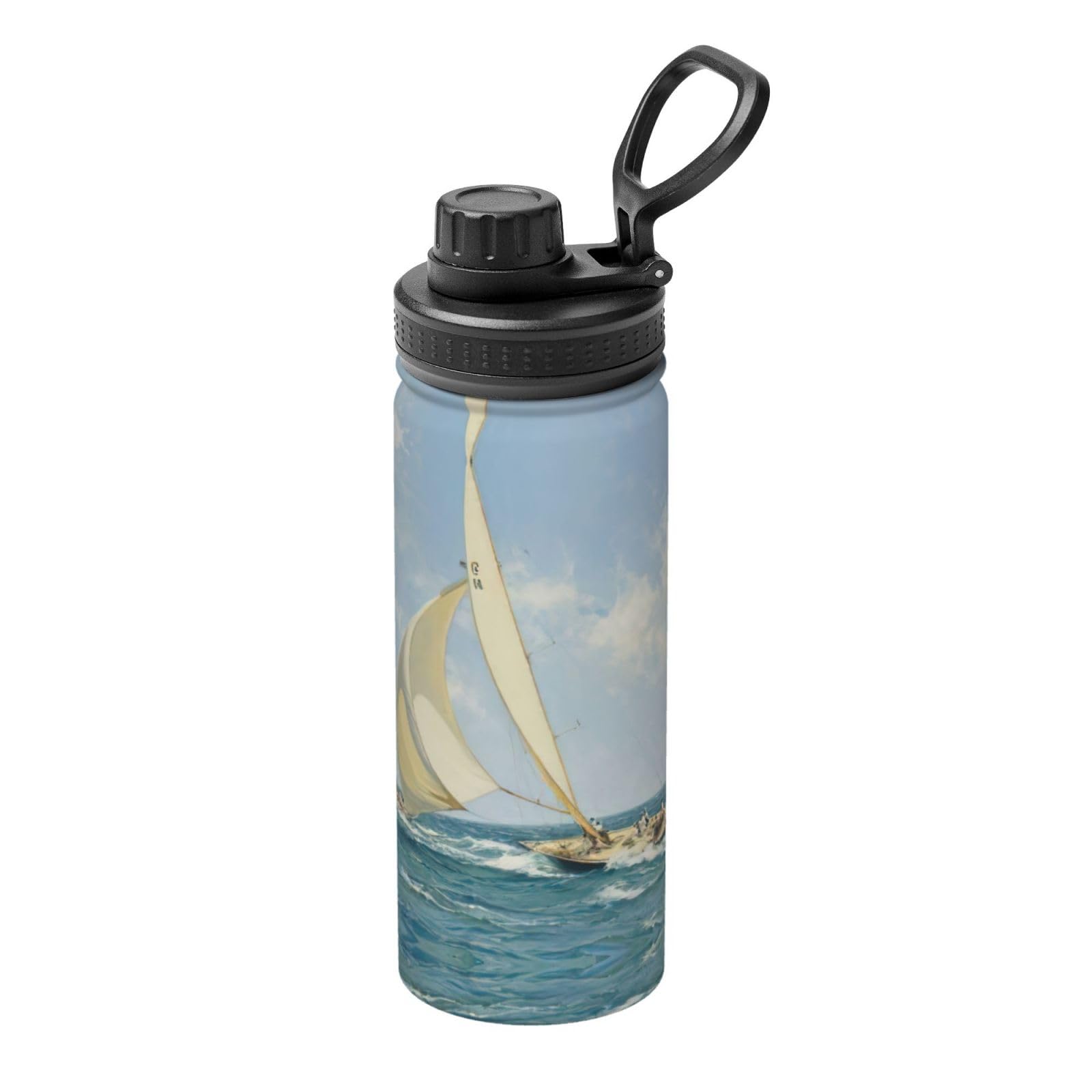 Gourde sport en acier inoxydable durable pour randonnée et bateau