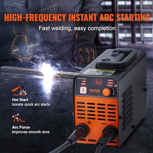 Image of VEVOR Stick Welder, Mini and Portable 140Amp 2 in 1 ARC /Lift Tig Welder Machine, ARC Welder with Hot Start /Arc Force /Anti-Stick, IGBT Inverter Portable MMA Welder Machine, 110V