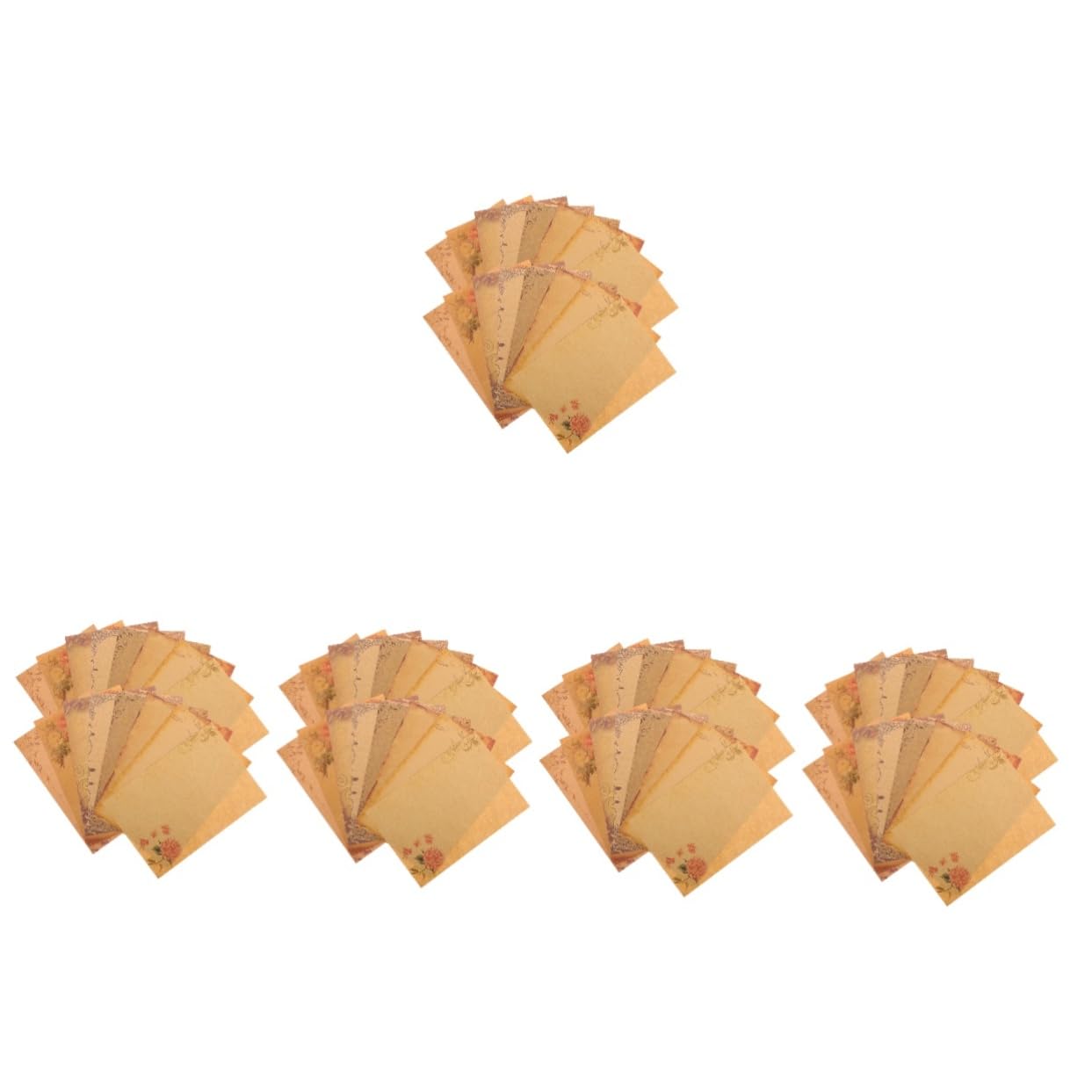 Gadpiparty 5 Sätze Retro Briefpapier Europäisches Design Gemischte Für Liebesbriefe Dankesbriefe Und Kreative Schreiben Aus Hochwertigem Kraftpapier Mit Romantischen Mustern 40 Blätter * 5