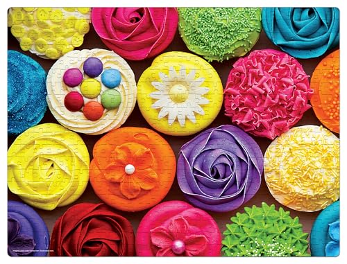 Image of Frank Colourful Cupcakes 500 Piece Jigsaw Puzzle for Adults & Kids Above 10 Years | Fun and Challenging Educational Toys Having Realistic Illustrations | Puzzle Games for Focus & Memory