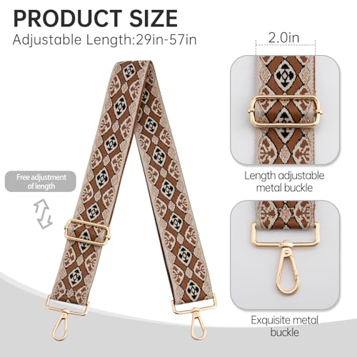 Image of Purse Straps Replacement Crossbody Wide Bag Strap for Purses Adjustable Shoulder Straps for Women Bags