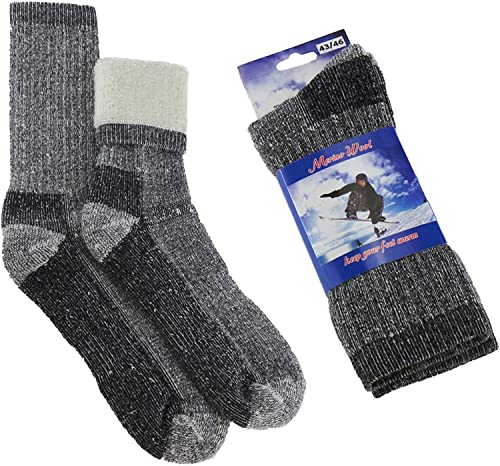 Calcetines de LANA MERINO TERMICO de TREKKING para deportes de invierno o situaciones de frío y humedad. Idóneos con botas de montaña. - imagen 6