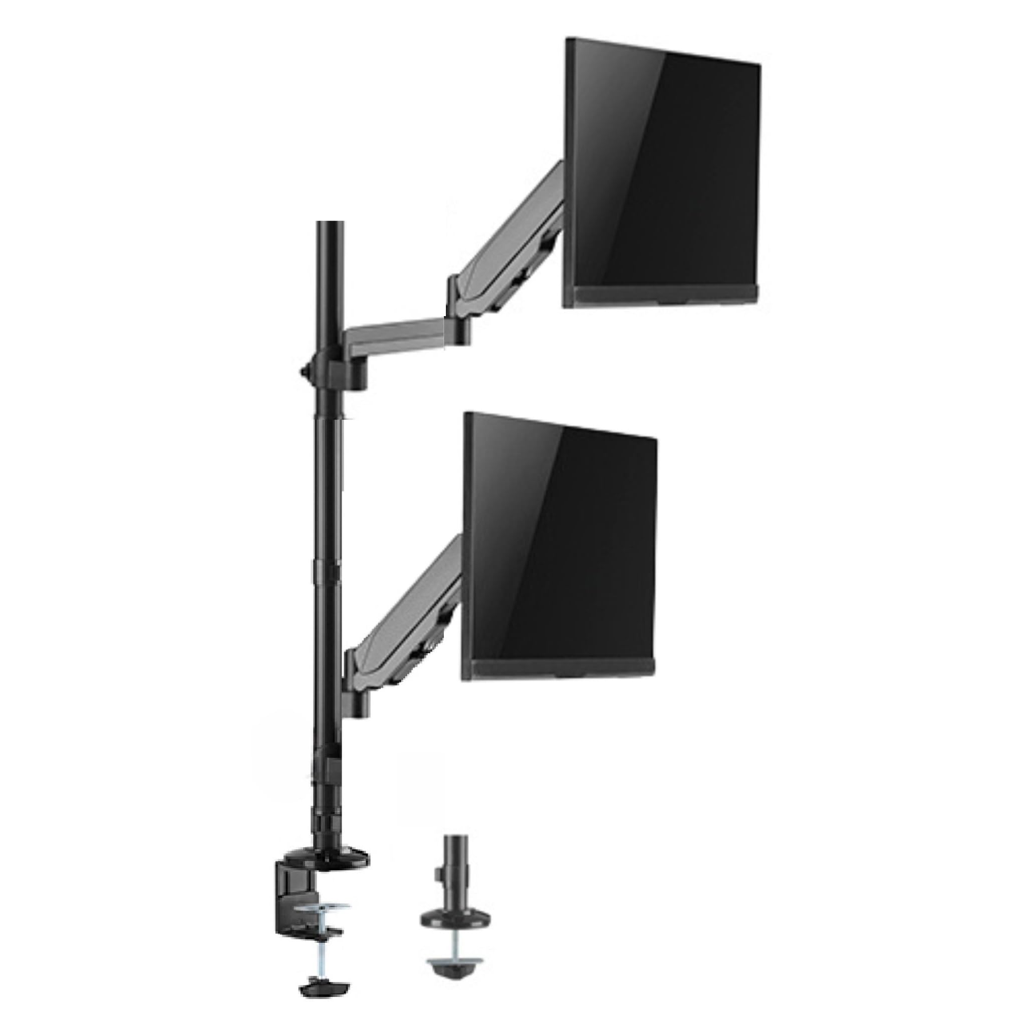 Gadget Wagon 17-32" Gas Strut Dual Monitor Arm Mount - 360° Rotation & Tilt for Optimal Viewing-image-36