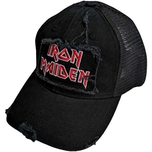 Rock Off officially licensed products Iron Maiden Scuffed Logo Snapback Trucker Cap Size One Size