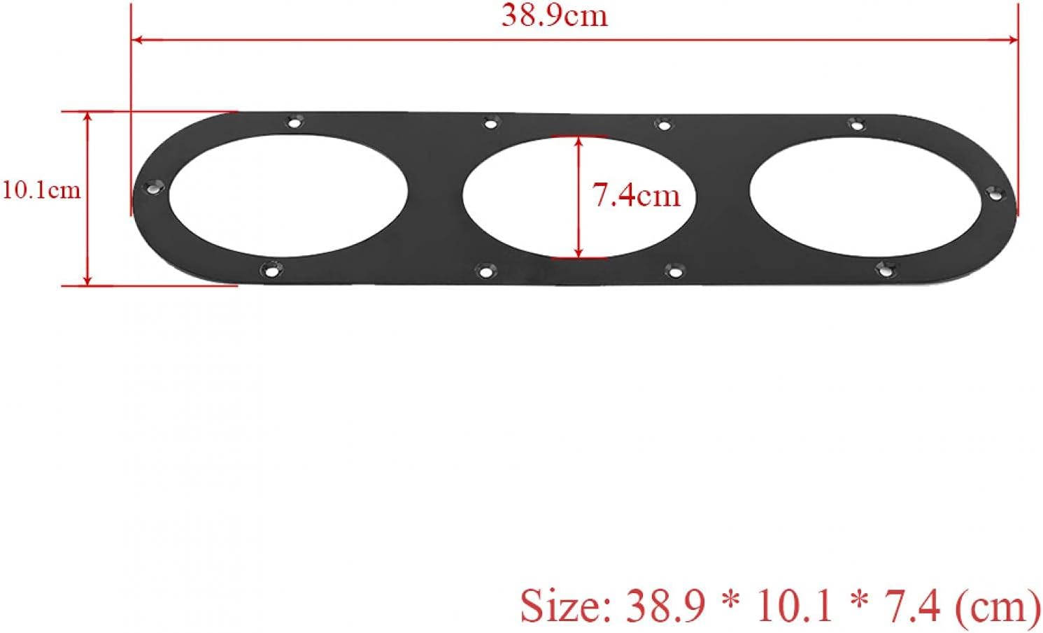 KIMISS Air Diversion Diffuser Panel, 2 pcs Universal Aluminium Alloy Rear Bumper Race Air Diversion Diffuser Panel Car Styling
