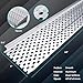 26Pack Gutter Guards, 48x5in Aluminum Gutter Cover, 104FT Total Length with Screws Included, 5x10mm Hole Diameter with Gloves, 5