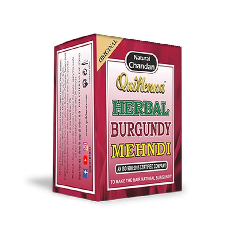 byPurenaturals QuikHenna Herbal Henna Mehandi Hair Colour (Burgundy) - 100% Grey Coverage, 100% Natural, Shiny Hair, Natural Burgundy Hair Dye - Men & Women - 65g (Pack of 1)-image-4