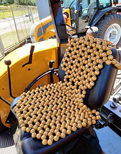 Capa de Assento Terapêutica com Bolinhas de Madeira para Trator