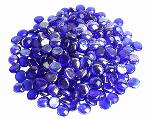 Homeshop3000 Pepitas de Cristal 1kg Azul Oscuro/Cobalto (230 Piezas) Decoración de Acuario Jardín Artesanía