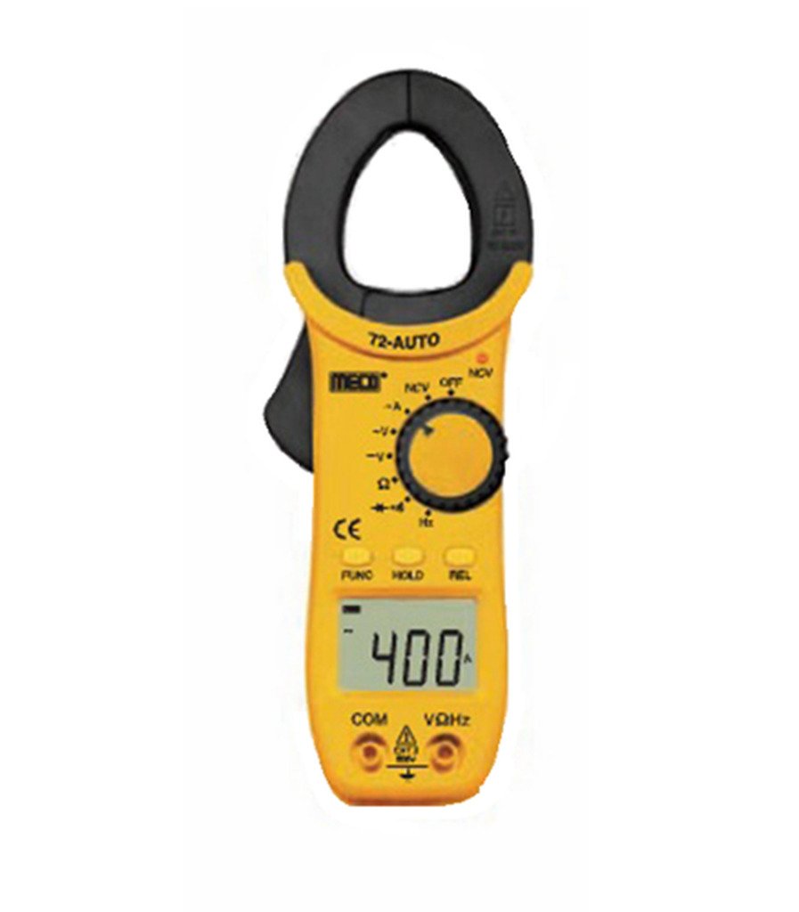 MECO Mc_72 Auto Battery Powered Digital Clamp Meter,Yellow