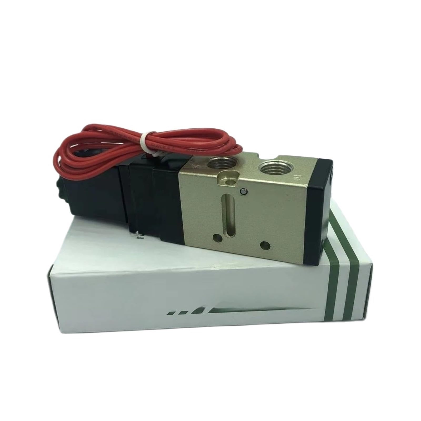 Electroválvula neumática PS140S/H PS380S PS140D PS380D Válvula direccional 24 V 110 V(Black)