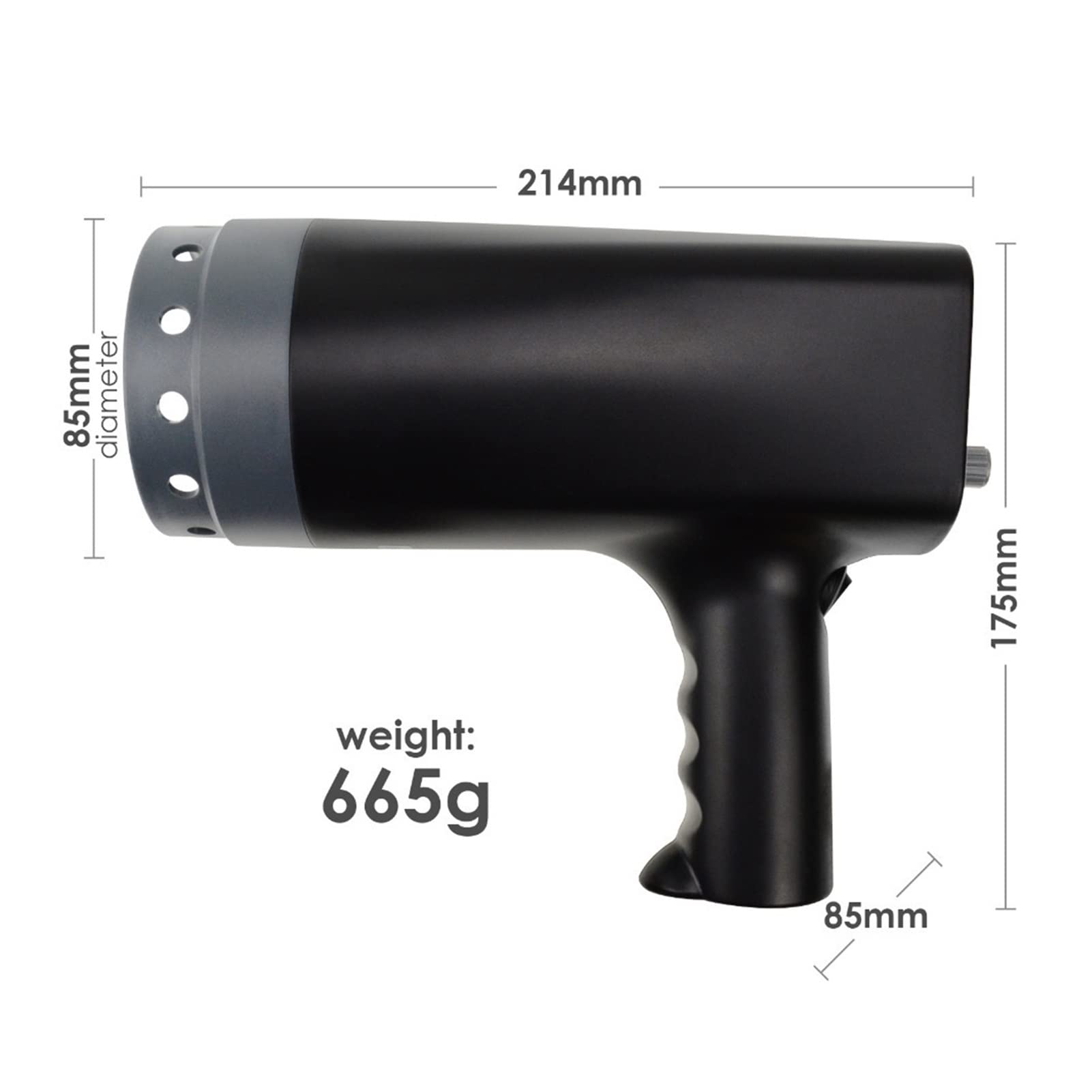 Estroboscopio de mano digital estroboscopio xenón tipo flash Medidor 50-12,000 Fpm Range Strobe Tester No Contact Rotational Speed ​​Analyzer for giro impresión engranajes, Módulo tecnológico