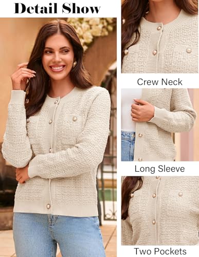 Image of GRACE KARIN Women's Fall Cardigan Sweaters Button Knit Jackets