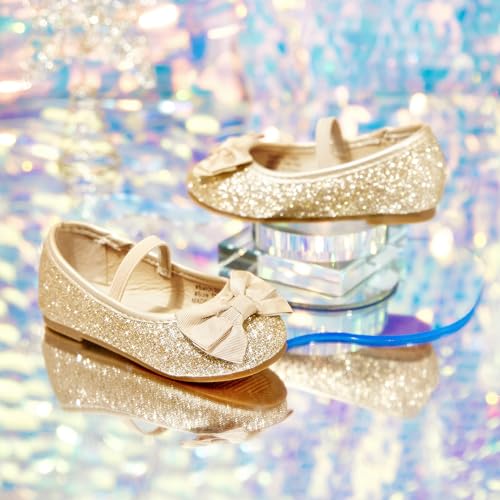 Image of GINFIVE Toddler Girls Dress Shoes Little Girls Mary Janes Ballerina Flats Shoes Toddler