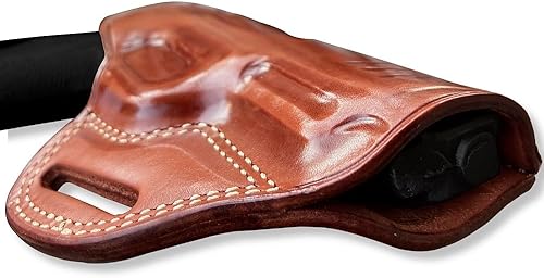 Miniatura 3 de Walther PDP - Funda de piel prémium para panqueques, 0.354 in, 4.5 pulgadas, mano derecha, color marrón #1606#