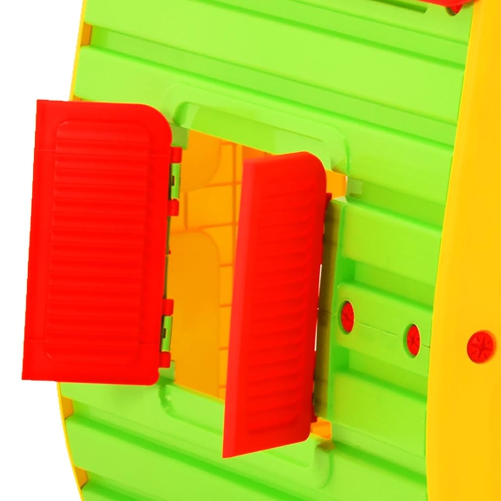PP Spielhaus 102x90x109 cm | Leicht, UV-bestaendig, mit Briefschlitz, fuer Drinnen und Draussen