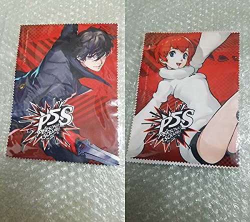 Amazon.co.jp: ペルソナ5 P5 芳澤かすみ 雨宮蓮 特典 メガネ拭き
