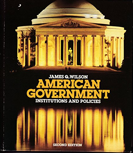 American Government: Institutions and Policies ... 0669067237 Book Cover