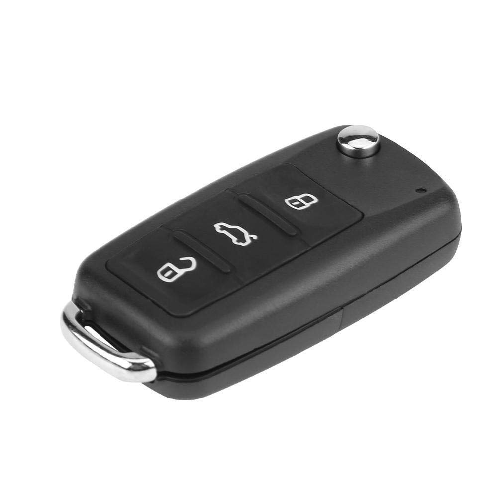 KSTE Samochodowy pilot zdalnego sterowania, 5K0837202AD 3-przyciskowy pilot zdalnego sterowania do samochodu 434 MHz ID48 nadajnik chipowy kompatybilny z Beetle Caddy