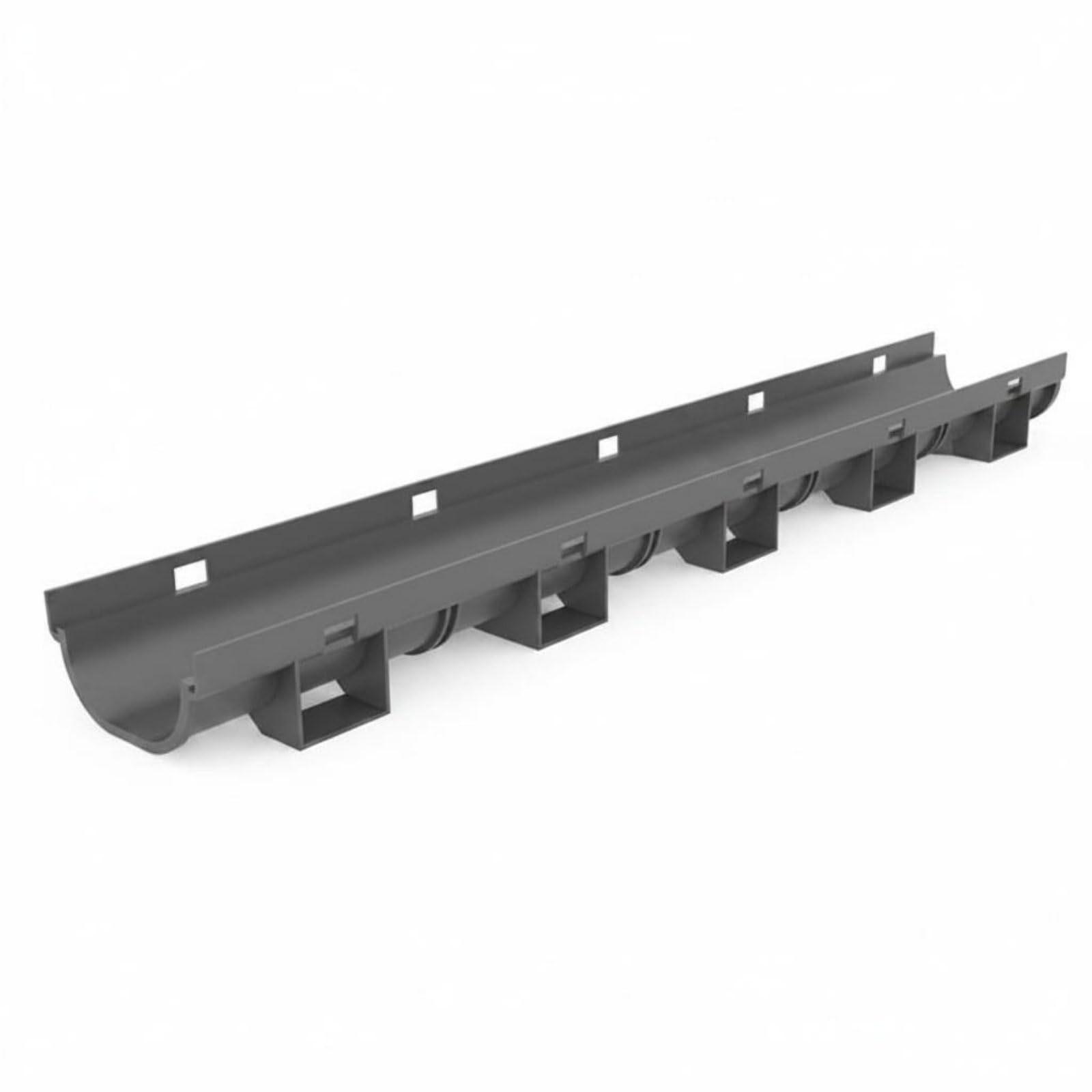 Stainless Steel U Channel Drain Composite Resin Concrete Linear Drain Channel ABS Drainage System Heavy Duty for Balcony, Outdoor, 100-45-1000mm, Groove-image-34