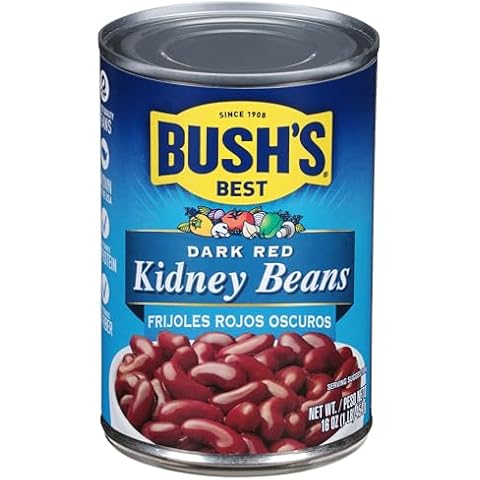 Bush's Best Canned Dark Red Kidney Beans, 16 oz (Pack of 12) Cover
