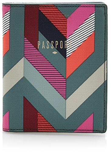 Preisvergleich Produktbild Fossil Damen Travel Ausweishülle, Blau (Chevron Blue), 14x0.5x11 cm