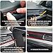 Car Interior Trim Strips,Universal 16.4 ft Car Electroplating Decoration Styling Door Dashboard, Flexible Interior Trim Accessories with Installing Tool(Red)