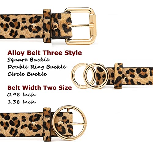 Miss Danger Leopard Belt Alloy Buckle for women Leather Belt with Pants Jeans Dresses4