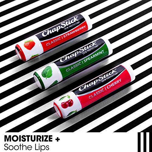 Chapstick F00573201428 Classic Spearmint, Cherry And Strawberry Lip Balm Tubes Variety Pack thumb #4