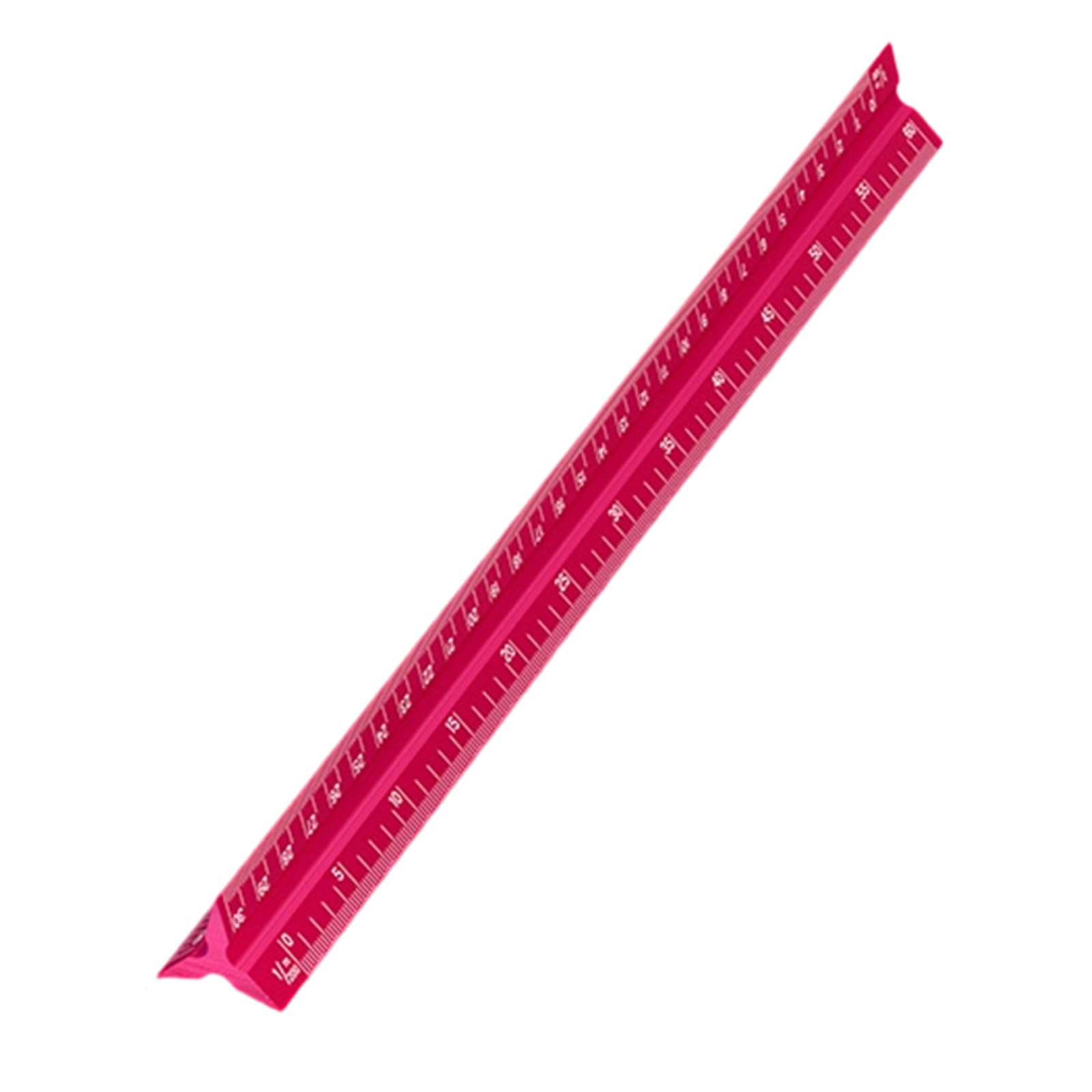 23mm Wide Aluminum Drafting Ruler with Clear Engraved Markings Suitable for Construction and Art Projects Architectural Drafting Ruler Aluminum