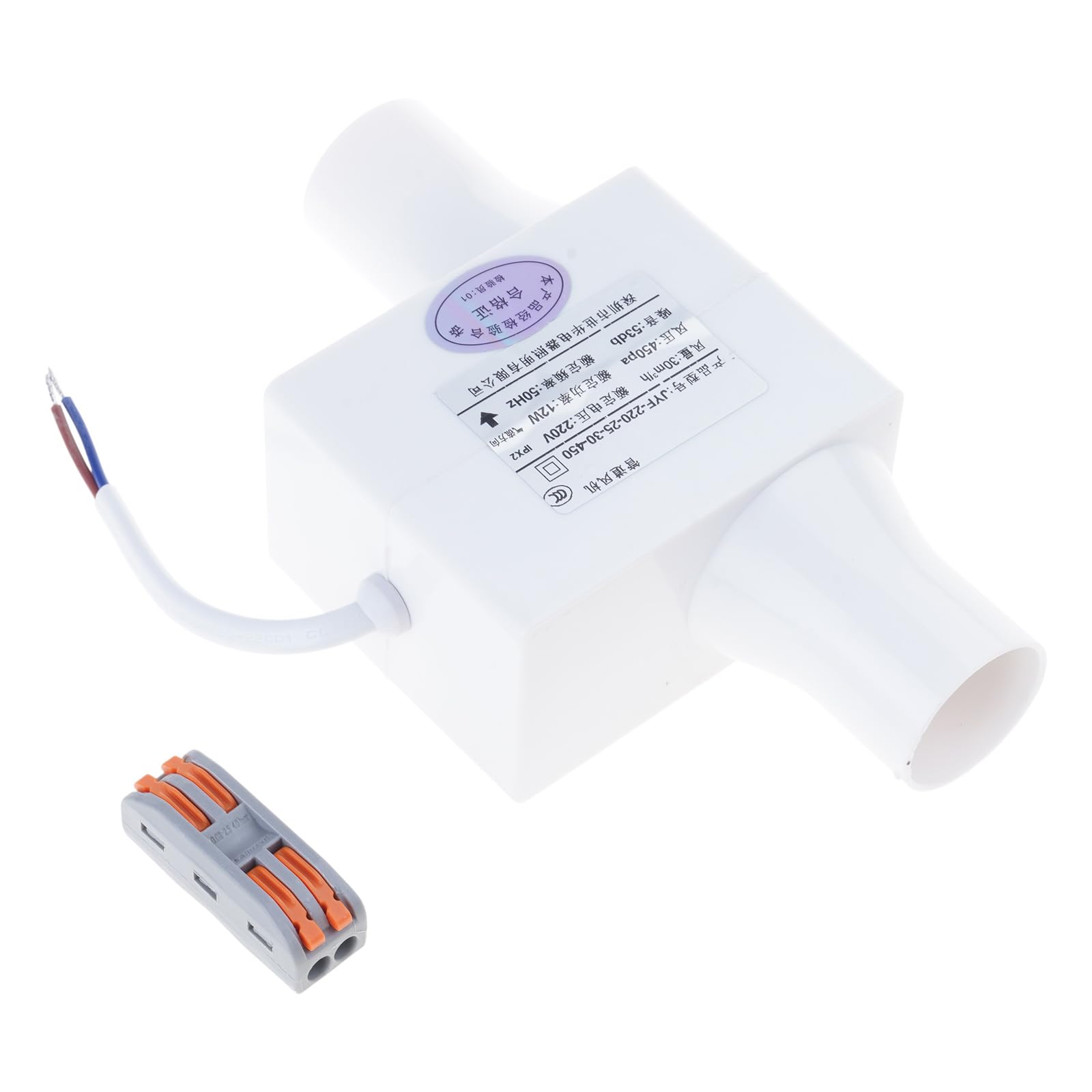 Inline Duct Fan Ventilation Exhaust Boosters Fan Filter Duct 12W Extractor Blower Exhaust for Household Outdoor Inline