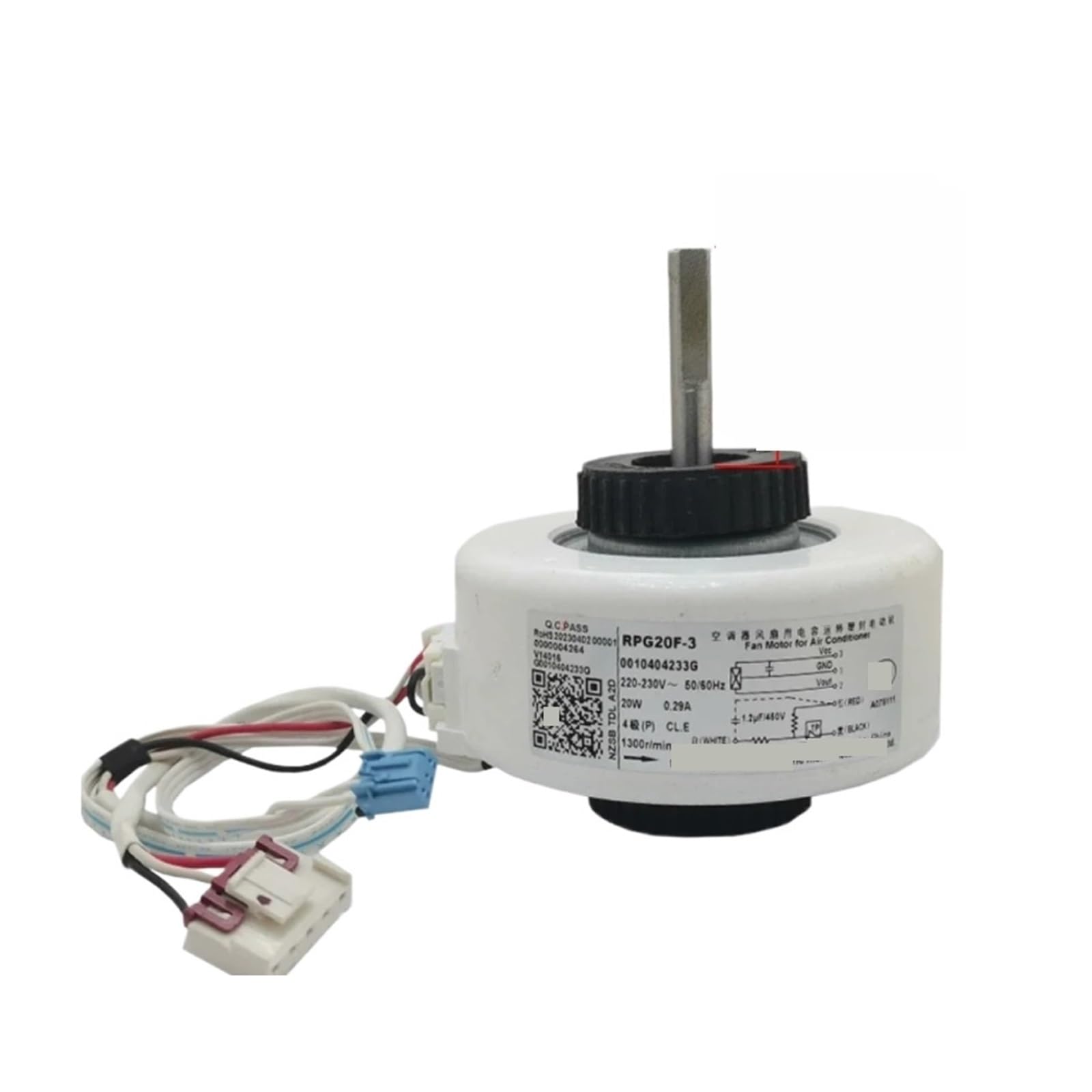 Wuplkcuij One Color For Air Conditioner Indoor Unit Ac Fan Motor Rpg20f-3 220-240V 50/60Hz 20W 1300R/Min 0010404233G Conditioning Parts