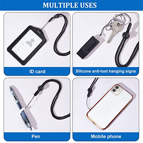 CRASPIRE Phone Lanyard Strap,5 Colors Necklace Lanyards Pendant Holder with 15pcs Silicone Ring - Image 4