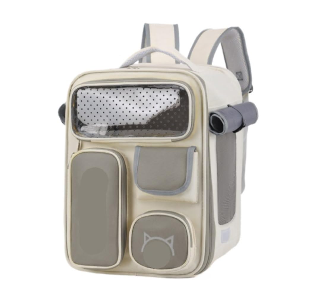 Rucksack Haustier-Rucksack, Atmungsaktiver Katzen-Haustier-Rucksack Für Kleine Katzen Und Hunde, Haustier-Tasche Für Reisen, Haustier-Haustier-Tasche Haustier(D)