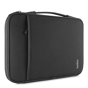 Belkin B2B064-C00 Sleeve for 13-Inch Laptops and Chromebook, Compatible with iPad Pro and Most 13-Inch Laptops / Notebooks (Black)