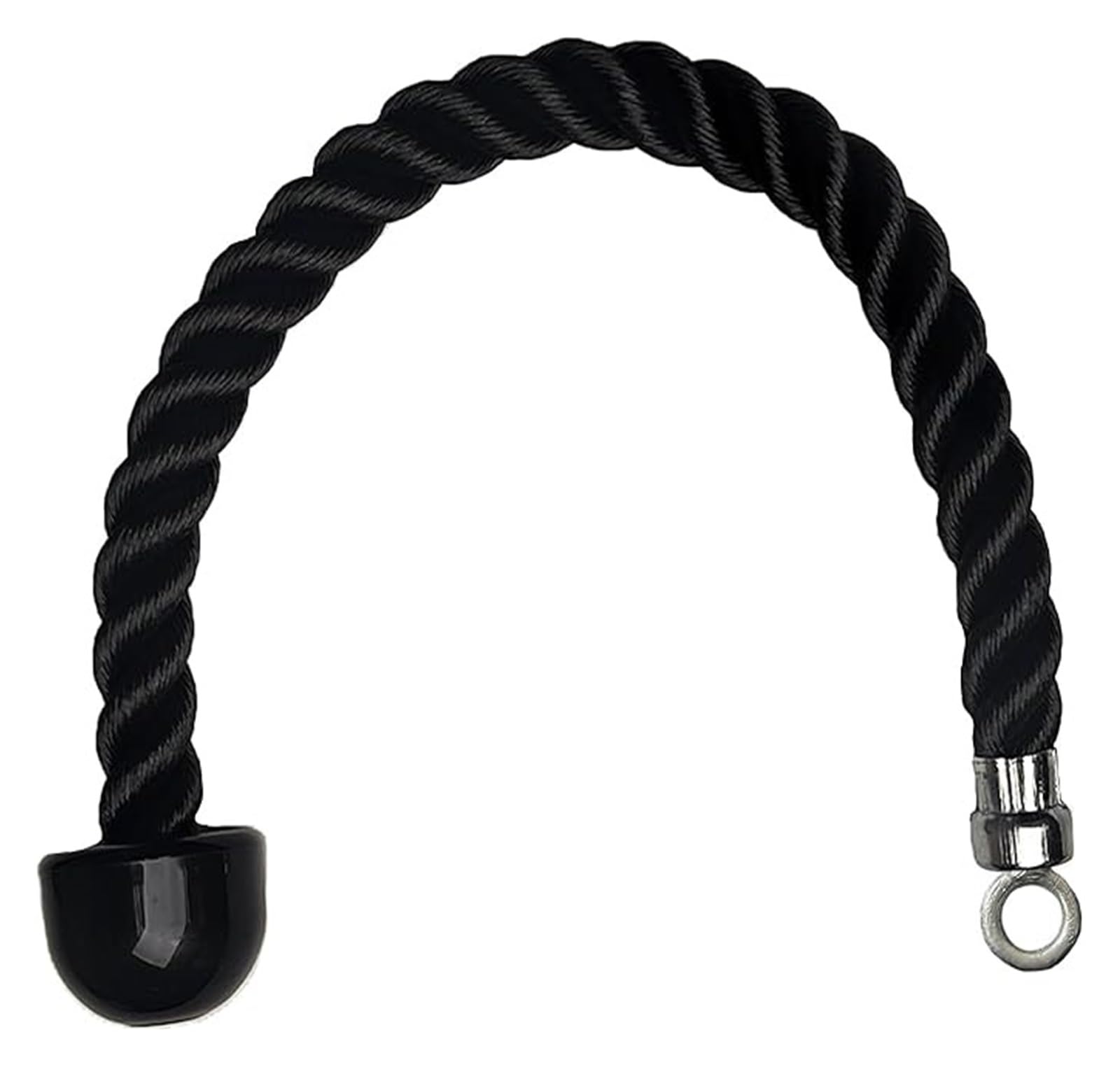 Corda for tricipiti resistente, attacco for cavo fitness for bicipiti, e muscoli della schiena, nylon rivestito(80cm)