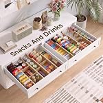 Deep Drawer Dividers For Clothes,Expandable Drawer Organizer (6, Long) - Image 2