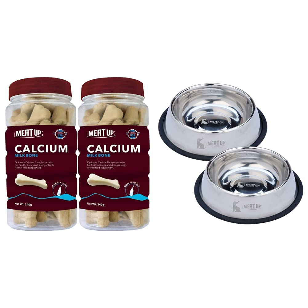 See full amazon price history chart for Meat Up Calcium Bone Jar, Dog Supplement Treats - 240 g, 30 Pieces (Buy 1 Get 1 Free) & Stainless Steel Dog Feeding Bowl - 850 ml (Buy 1 Get 1 Free) Meat Up Calcium Bone Jar, Dog Supplement Treats - 240 g, 30 Pieces (Buy 1 Get 1 Free) & Stainless Steel Dog Feeding Bowl - 850 ml (Buy 1 Get 1 Free) (B0B8YNSRFT) Amazon Price History, Amazon Price Tracker
