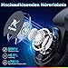 Krysenix PG4 2.4GHz Gaming Headset Wireless für PS4, PS5, PC, Mac, Switch, 48H Gaming Headset mit Noise Cancelling Mikrofon, Kabelloses Bluetooth Headset mit LED-Lichtern, Surround Sound, Rußschwarz