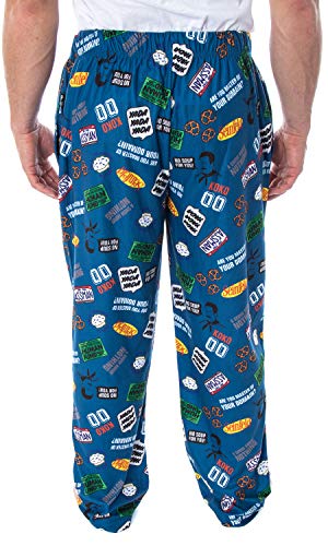 INTIMO Seinfeld TV Men's Show Themed Designs Allover Pattern Adult Sleep Pajama Pants3