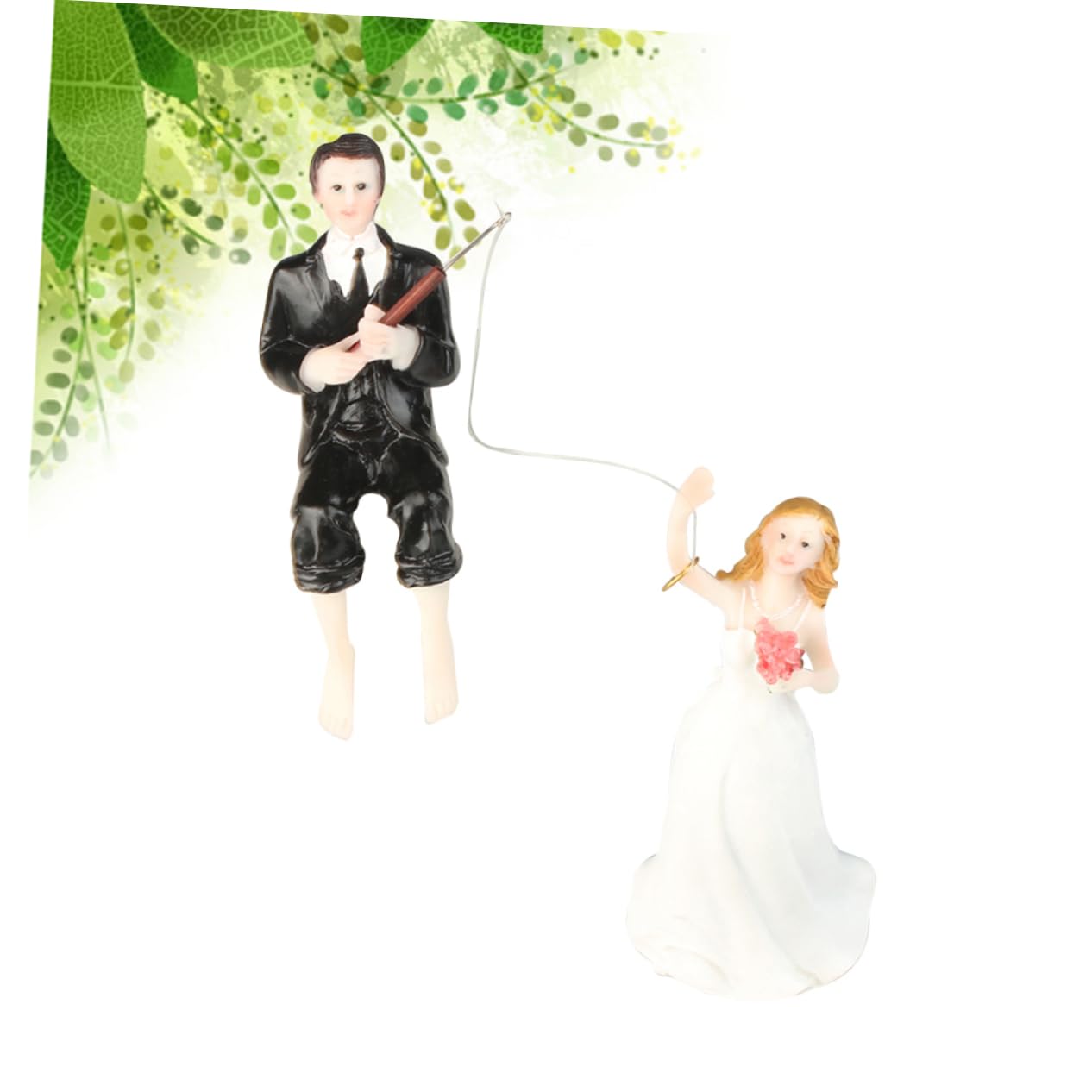 STOBAZA 2stücke Romantische Hochzeits-tortenfigur Braut Und Bräutigam Aus Hochwertigem Harz Kuss-design Dekoration Für Hochzeiten Und Jubiläen