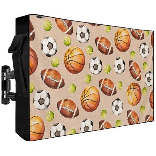 Outdoor TV Cover 52-55 Inch Waterproof with Zipper & Pocket