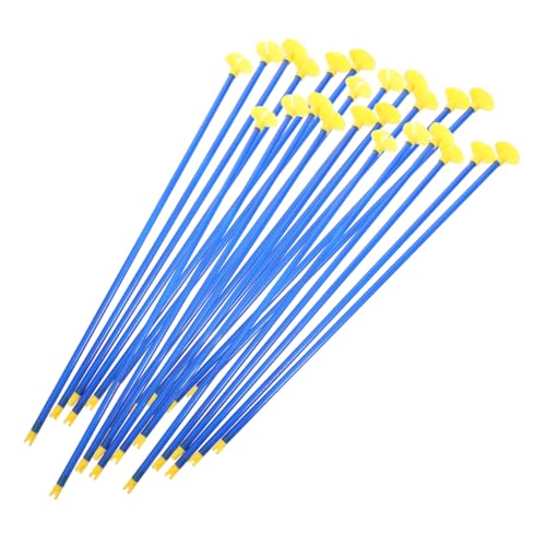 TOYANDONA 24pcs Arrows with Suction Cup Tips Plastic Play Arrows for Bow Sports Replacement Accessories for Young Users