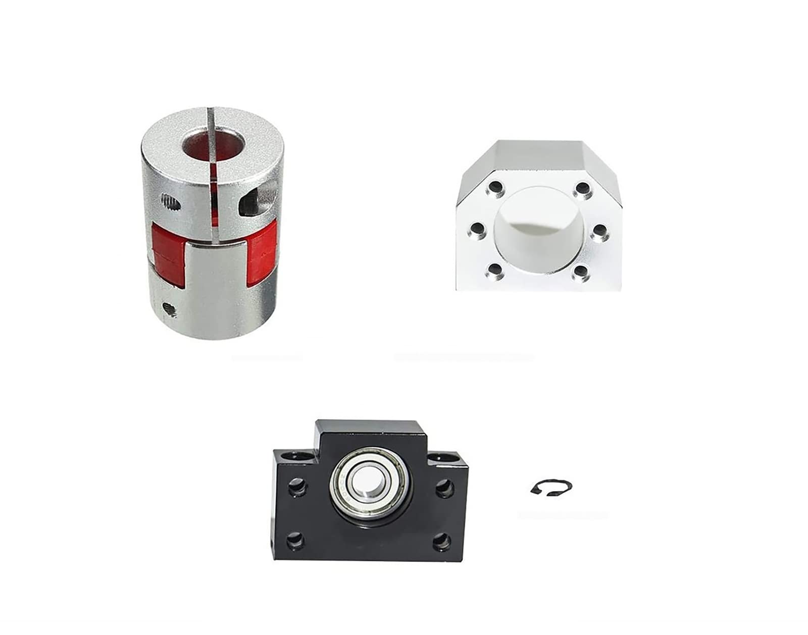 GooEquip BK15 & BF15 Kugelumlaufspindelstützen – Für SFU2005 CNC, Set Mit Fest- & Stützlager